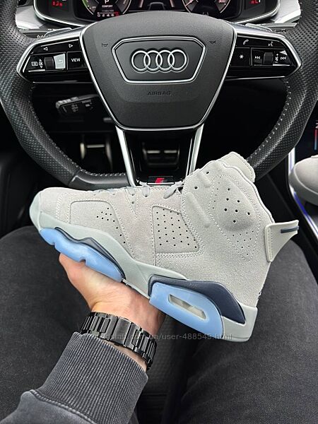 Кросівки чоловічі Nike Air Jordan Retro 6 Gray Sky