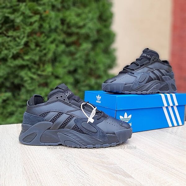 Кросівки чоловічі Adidas Streetball чорний, шкіра