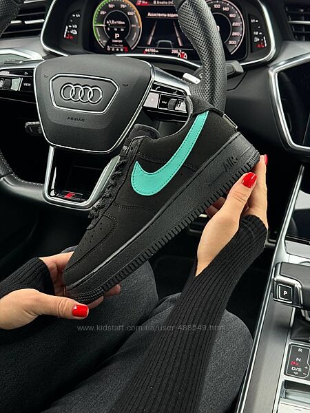 Кросівки жіночі Nike Air Force 1 Low x Tiffany&Co black mint