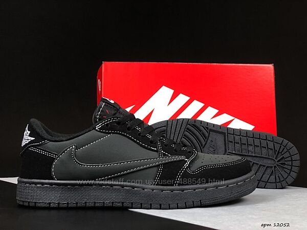 Кросівки чоловічі Nike Air Jordan 1 Retro Low OG SP Travis Scott black