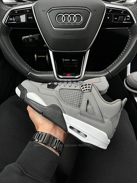 Кросівки чоловічі Nike Air Jordan 4 Retro gray
