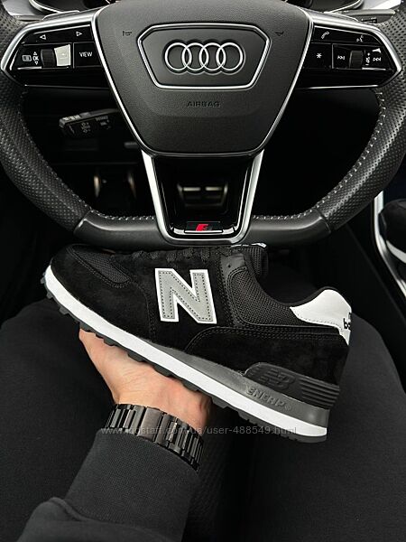 Кросівки чоловічі New Balance 574 Black White Reflective 