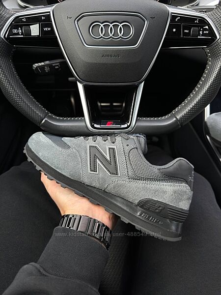 Кросівки чоловічі New Balance 574 Dark gray reflective 