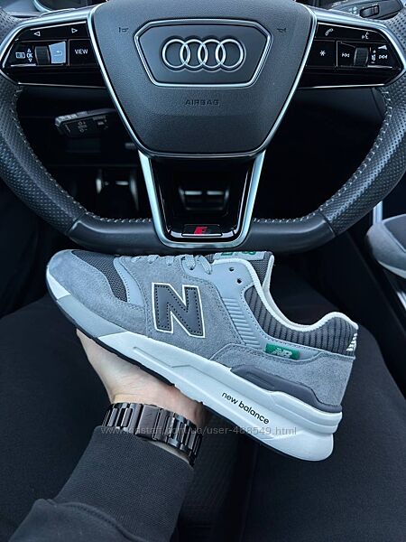 Кросівки чоловічі New Balance 997H Gray, замша, текстиль
