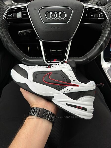 Кросівки чоловічі Nike Air Monarch white black red