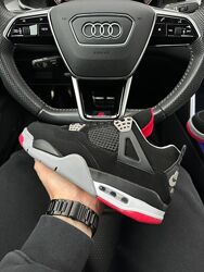 Кросівки чоловічі нубук Nike Air Jordan 4 Retro bred