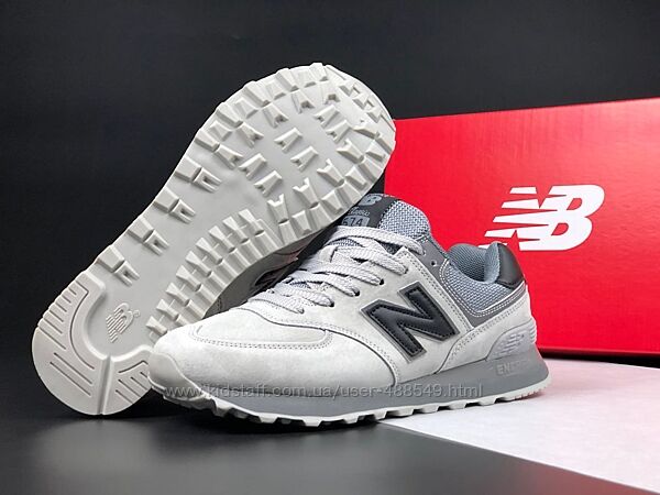 Кросівки жіночі New Balance 574 classic gray, замша