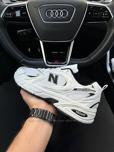 Кросівки чоловічі New Balance 530 White black silver