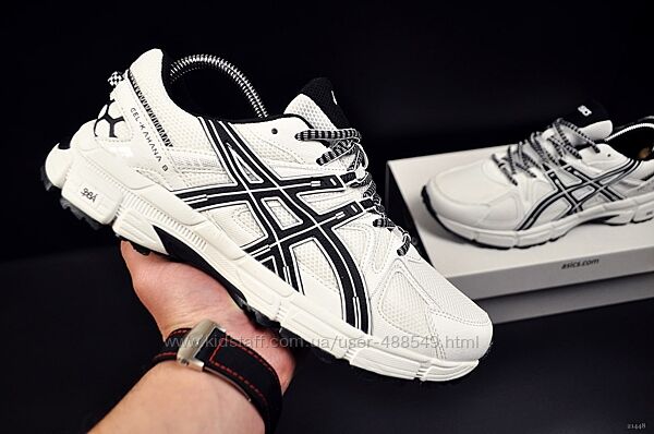 Кросівки чоловічі Asics Gel-Kahana 8 білі з чорним, сітка