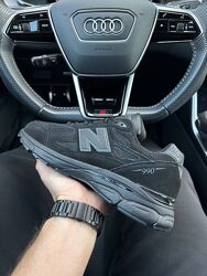 Кросівки чоловічі New Balance 990 чорні, замша/текстиль, 41-46р