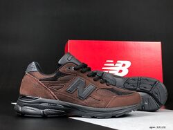Кросівки чоловічі New Balance 990 коричневі, замш/сітка