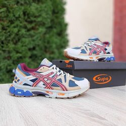 Кросівки чоловічі Asics Gel Kahana 8 бежеві з бордовим