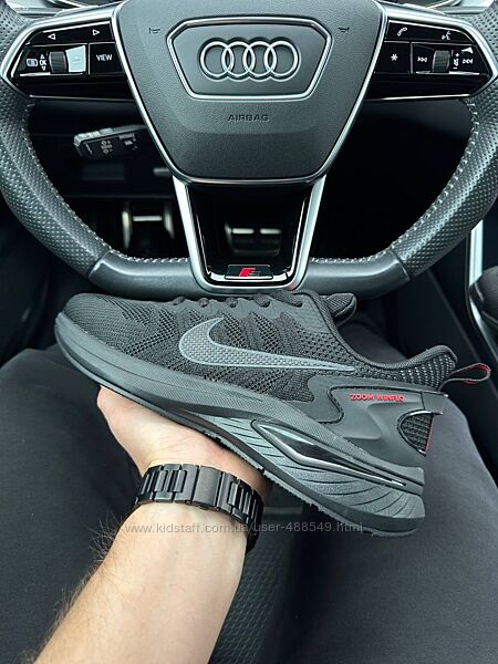 Кросівки чоловічі Nike Winflo black, сітка/текстиль