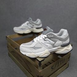 Кросівки жіночі New Balance 9060 сірі , замша/текстиль