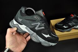 Кросівки жіночі New Balance 9060 Black, замша/текстиль