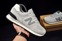 Кросівки чоловічі New Balance 574 Gray, замша/текстиль