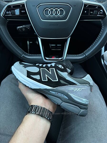 Кросівки чоловічі New Balance 990 v3 Gray black