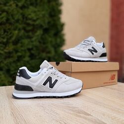 Кросівки чоловічі New Balance 574 Classic, сірі з чорним 