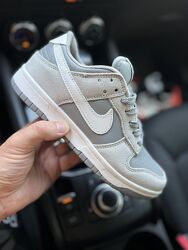 Кросівки жіночі Nike SB Dunk Low сірі, замш/шкіра