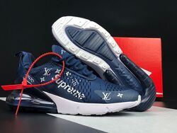 Кросівки чоловічі Nike Air Max 270 Supreme x LV сині