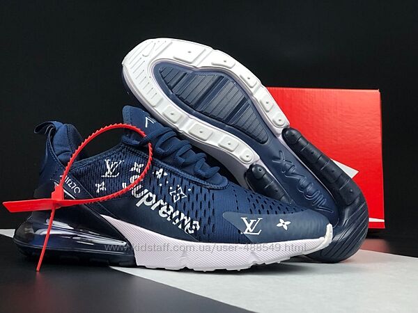 Кросівки чоловічі Nike Air Max 270 Supreme x LV сині