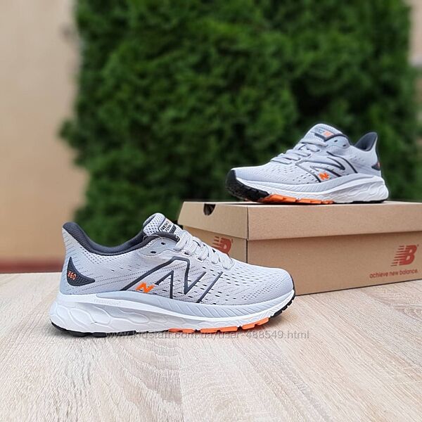 Кросівки чоловічі New Balance 860 Сірі з оранжевим