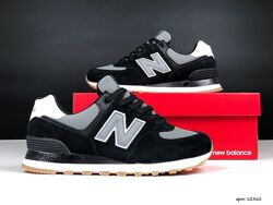 Кросівки жіночі New Balance 574 чорні з сірим