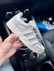 Кросівки жіночі Adidas CAMPUS, світло сірі, замша