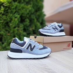 Кросівки жіночі New Balance 574 Legacy сірі з чорним