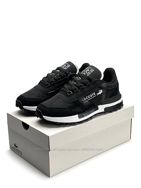 Кросівки чоловічі Lacoste Elite Active black white