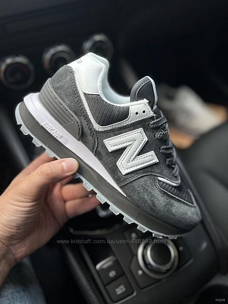 Кросівки жіночі New Balance 574 Legacy , темно сірі, замша/текстиль