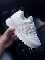 Кросівки жіночі New Balance 574 Legacy, білі, шкіра/текстиль