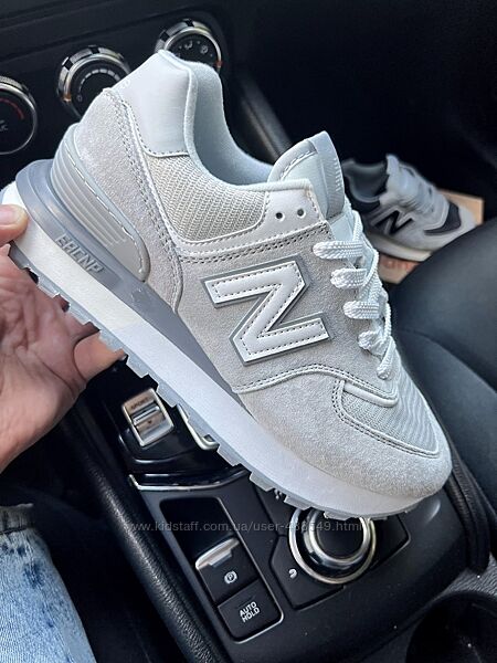 Кросівки жіночі New Balance 574 Legacy grey, замша/текстиль