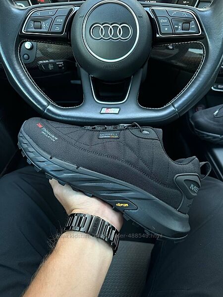 Зимові чоловічі Merrell Continium 3M Trinsulate Termo Black Gray