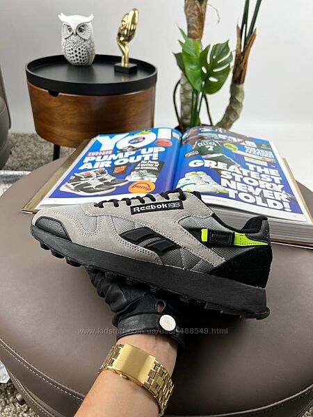 Кросівки чоловічі Reebok Classic New Gray black 