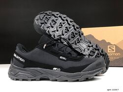Зимові чоловічі кросівки Salomon Soft Shell термо, чорні