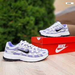 Кросівки жіночі NIKE P-6000 SPACE PURPLE білі з фіолетовим