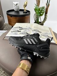 Зимові чоловічі кросівки термо Adidas Terrex Swift Black Grey