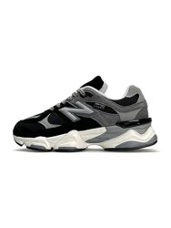 Кросівки жіночі New Balance 9060 чорні з сірим, натур замша