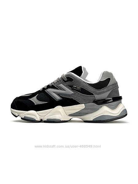 Кросівки чоловічі New Balance 9060 Black beige , натур замша, 41-46р