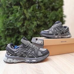 Зимові чоловічі кросівки термо Asics Gel-kahana 8 чорні з білим