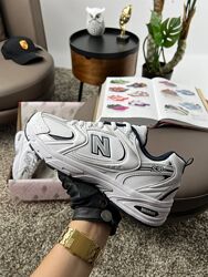Кросівки чоловічі на флісі New Balance 530 White Navy