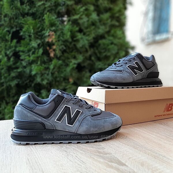 Зимові чоловічі кросівки New Balance Legacy 574 сірі термо