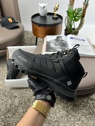 Зимові чоловічі черевики з хутром Columbia Trailstorm Black white fur