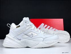 Зимові чоловічі кросівки Nike M2K Tekno білі з хутром