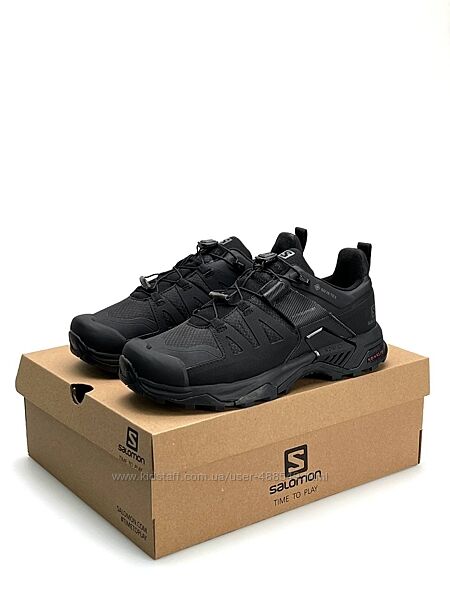 Зимові чоловічі кросівки термо Salomon X Ultra 4 Black
