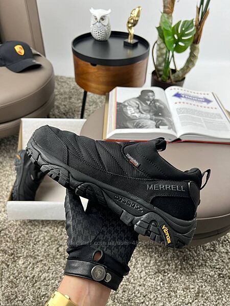 Зимові чоловічі кросівки термо Merrell Nova Moc Black