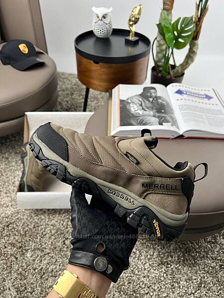 Зимові чоловічі кросівки термо Merrell Nova Moc Sand