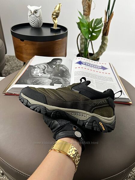 Зимові чоловічі кросівки термо Merrell Nova Moc Khaki