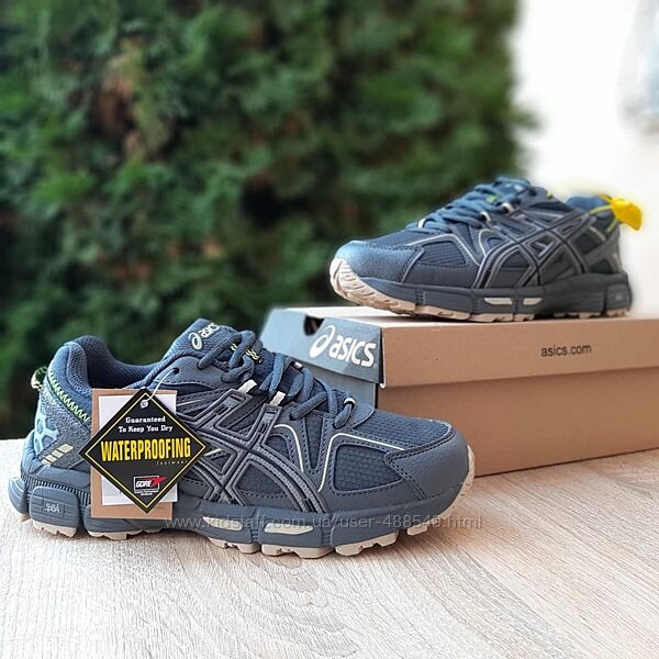 Зимові чоловічі кросівки термо Asics Gel-Kahana 8 темно сірі 